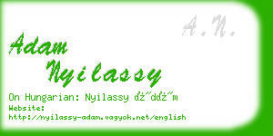 adam nyilassy business card